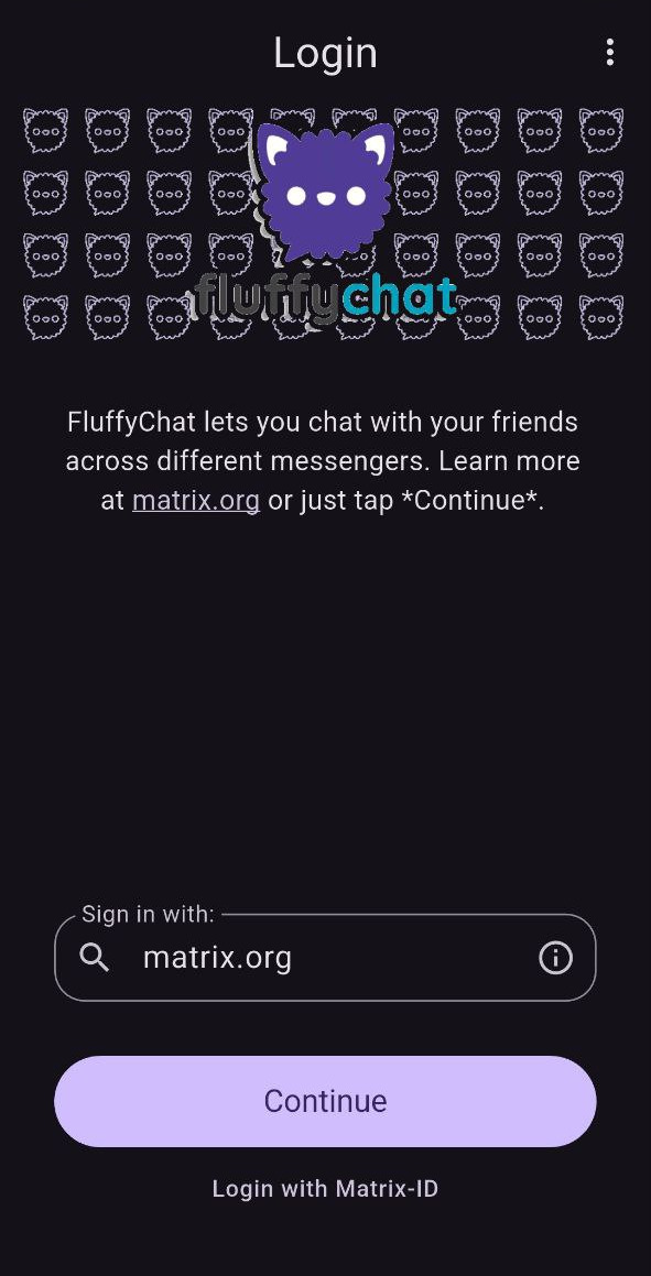 FluffyChat Start